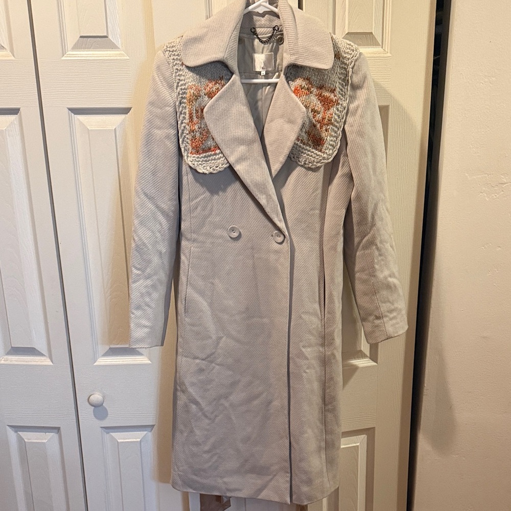 Phillip lim 3.1 wool peacoat with knit shoulders ** one of a kind